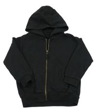 Černá propínací mikina s kapucí Next