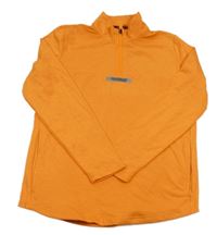 Oranžové melírované funkční sportovní mikinotriko s logem MCKENZIE