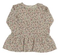 Smetanové šaty s kytičkami H&M