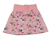 Růžová sukně s kovbojkami 