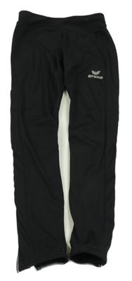 Černé funkční sportovní legíny s logem erima