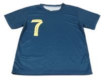 Tmavopetrolejový sportovní fotbalový dres s číslem 