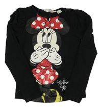 Černé triko s Minnie H&M
