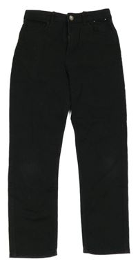 Černé relaxed high waist rifle H&M