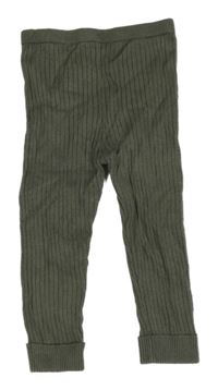 Khaki žebrované kamaše Nutmeg