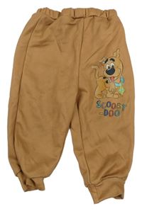 Hnědé tepláky se Scoobym SHEIN