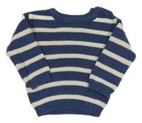 Modro-bílý pruhovaný svetr Primark