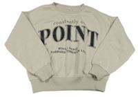 Béžová mikina s nápisem Page One Young