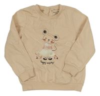 Meruňková mikina s myškou Manor