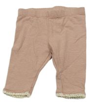 Hnědo-bílé pruhované legíny Topomini