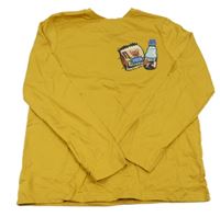 Okrové triko s lahví a pytlíkem George