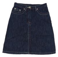 Tmavomodrá riflová sukně