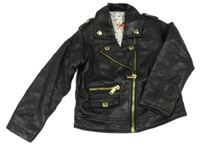 Černý koženkový podšitý křivák H&M