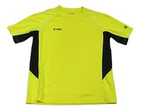 Neonově žluto-černé sportovní tričko zn. jako
