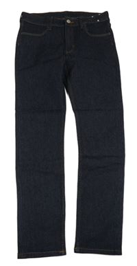 Tmavomodré skinny rifle 