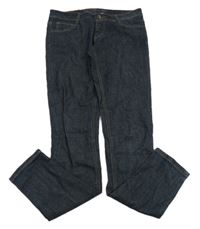 Tmavomodré skinny rifle 