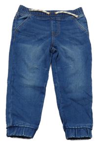 Modré cuff teplákové rifle Primark