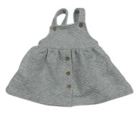 Šedé teplákové laclové šaty 