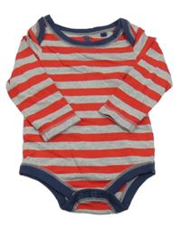 Červeno-šedé pruhované body Tu