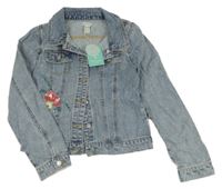 Nová - modrá crop riflová bunda s flitry Monsoon