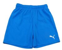 Modré sportovní funkční kraťasy s logem Puma
