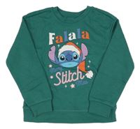 Zelená mikina se Stitchem Primark