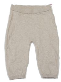 Béžové melírované pletené tepláky H&M