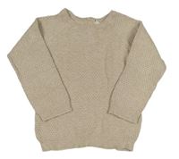Béžový vzorovaný svetr H&M