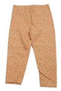 Oranžové květované legíny Nutmeg