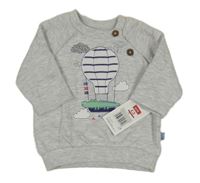 Nové - Světlešedá mikina s balonem F&F