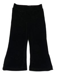 Černé sametové flare legíny River Island