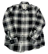 Tmavomodro-bílá kostkovaná košile Garcia 