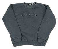 Antracitová mikina s logem Baker