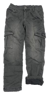 Šedé teplákové podšité cargo cuff rifle Topolino
