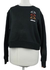 Dámská černá crop mikina s logy Ellesse 