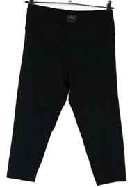 Dámské černé sportovní capri legíny M&S