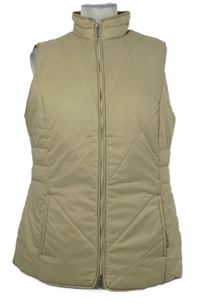 Dámská béžová šusťáková zateplená vesta Laura Torelli 