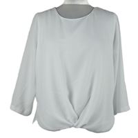 Dámská bílá nabíraná halenka 