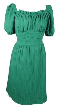 Dámské zelené žebrované šaty Shein 