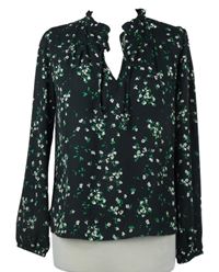 Dámská černá kytičkovaná halenka Only 