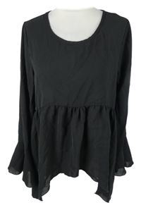 Dámská černá peplum halenka Shein 