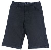 Antracitové riflové kraťasy zn. Blue seven