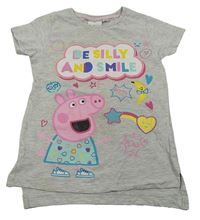 Šedé tričko s Peppa pig 