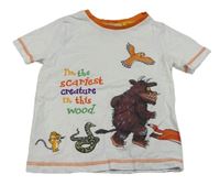 Bílo-oranžové tričko s The Gruffalo Tu