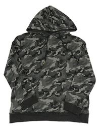 Šedá army mikina s kapucí zn. John Lewis
