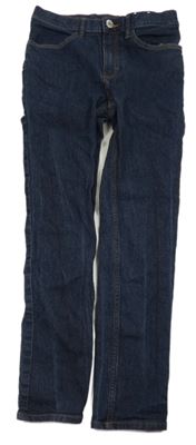 Nové - Tmavomodré melírované skinny rifle H&M