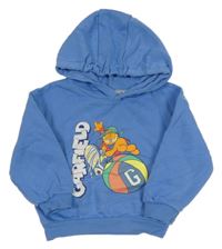Modrá mikina s Garfieldem a kapucí Nickelodeon