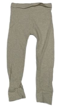 Béžové melírované žebrované spodní kalhoty George