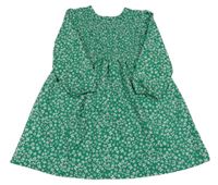Zelené květinové žabičkové šaty Matalan