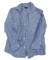 Modrá melírovaná košile kiabi